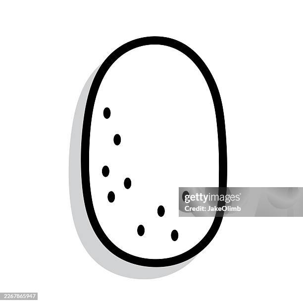 potato doodle 5 - jacket potato stock illustrations