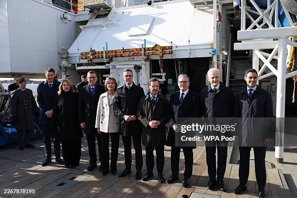 Danish Permanent Under-Secretary of State for Foreign Affairs Anders Tang Friborg, Latvian Prime Minister Evika Silina, Estonian Prime Minister...
