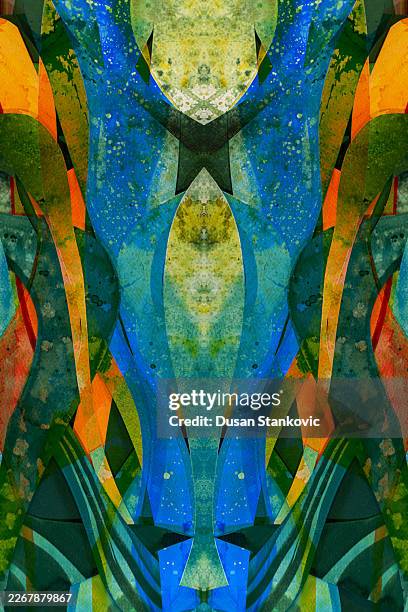 symmetrical oceanic abstraction: ai-inspired marine geometry - equations overlay stock illustrations