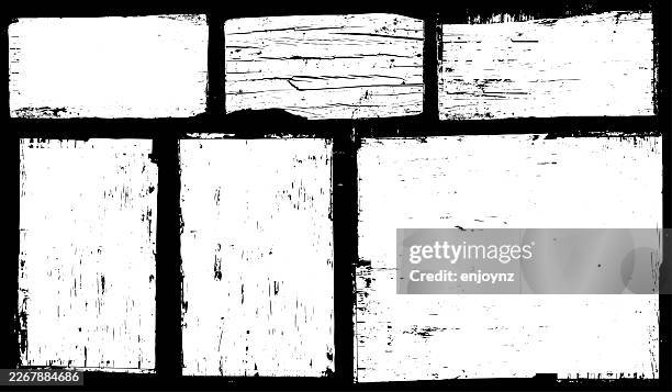 white grunge paint textured rectangle shapes - sponge isolated stock illustrations