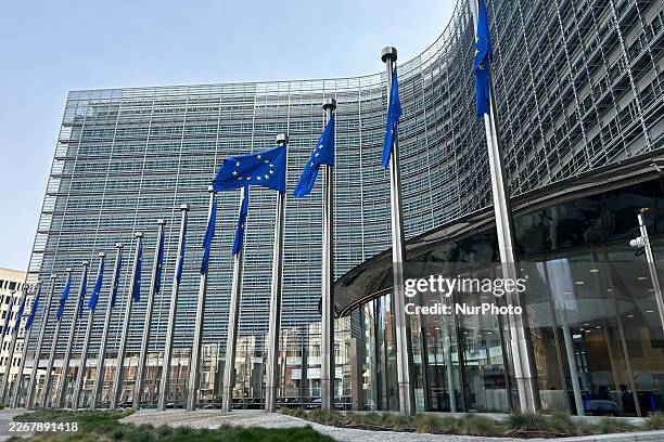 View of the European Commission building in Brussels, Belgium, on March 23, 2026.