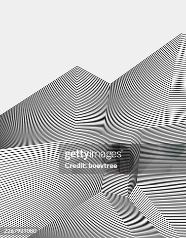 Abstract black and white zigzag polyline pattern texture background Abstract black and white zigzag polyline pattern texture background