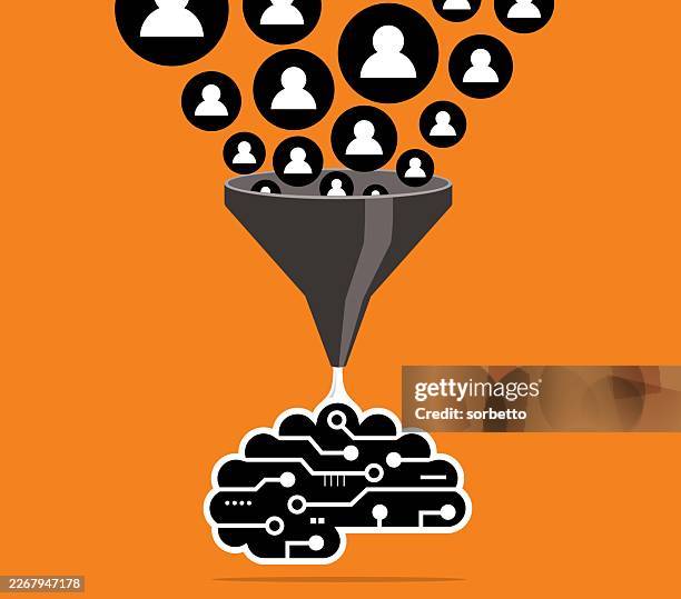 ai learning - computer network - robotics class stock illustrations