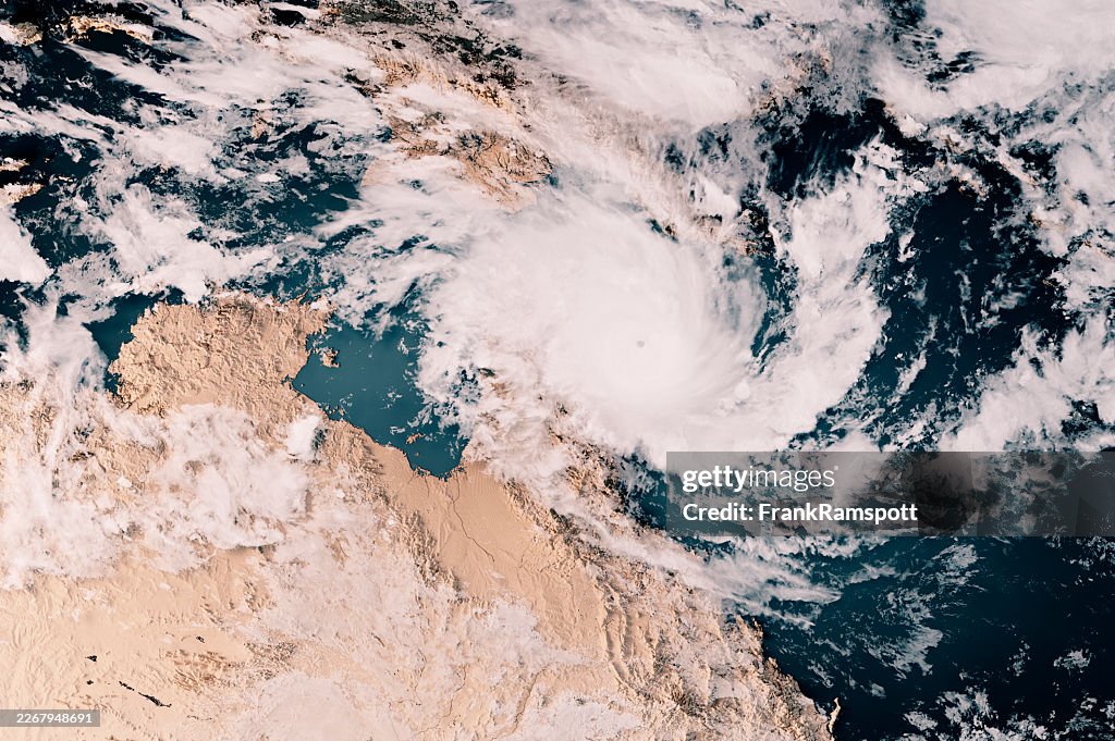 Cyclone Narelle 20260319 Cloud Map 3D Render Neutral