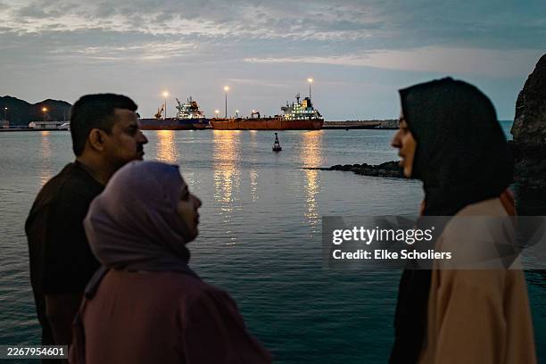 The Albina Bulk carrier sits anchored on March 22, 2026 at Sultan Qaboos Port in Muscat, Oman.President Donald Trump had threatened to attack Iran's...
