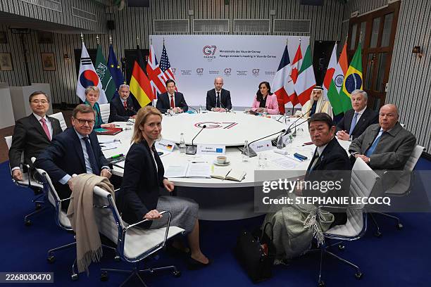 High Representative and Vice-President for Foreign Affairs and Security Policy Kaja Kallas, Britain's Foreign Secretary Yvette Cooper, Saudi Arabia's...