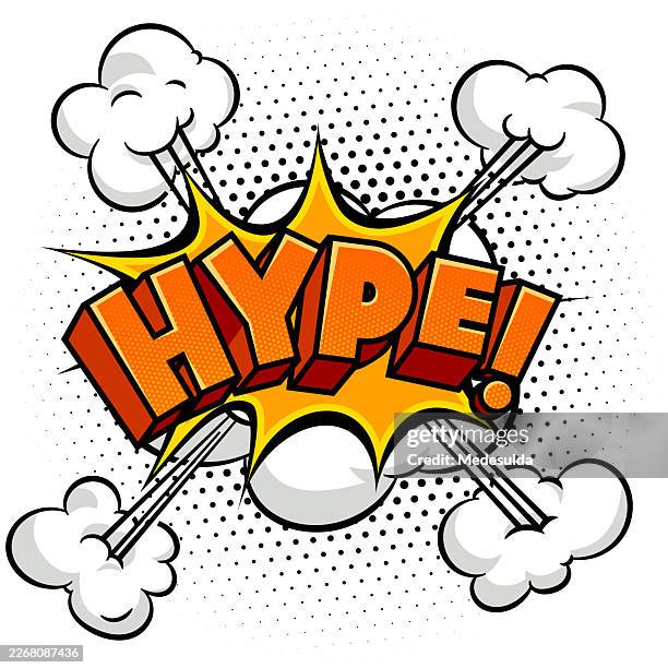 comic book hype text. - exploding watch stock illustrations