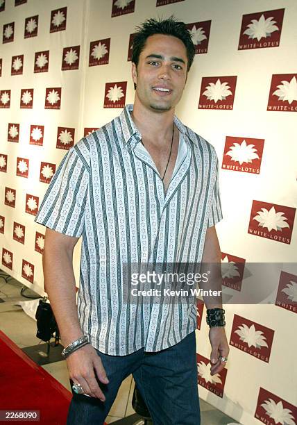 Actor Victor Webster arrives at the grand opening of the club/restaurant White Lotus on March 7, 2003 in Hollywood, California.