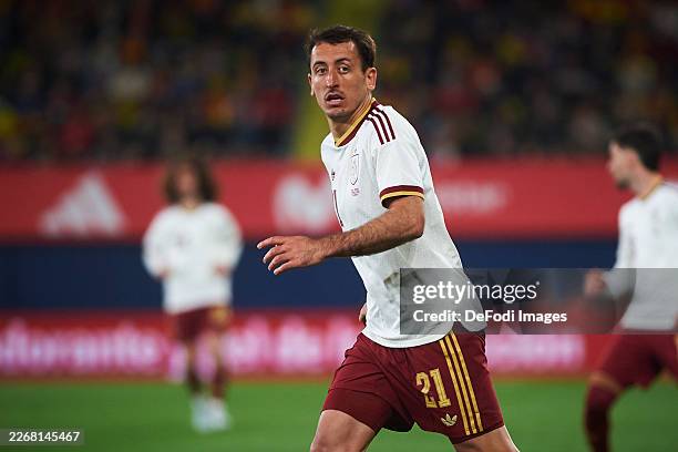 Villarreal, Spain Mikel Oyarzabal of Spain during the International Friendly match between Spain and Serbia at Estadio de la Ceramica on March 27,...
