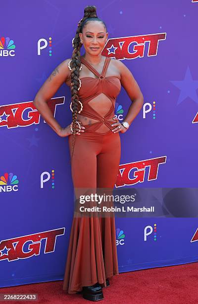 Mel B attends "America's Got Talent" Season 21 Media Day at Pasadena Civic Auditorium on March 24, 2026 in Pasadena, California.