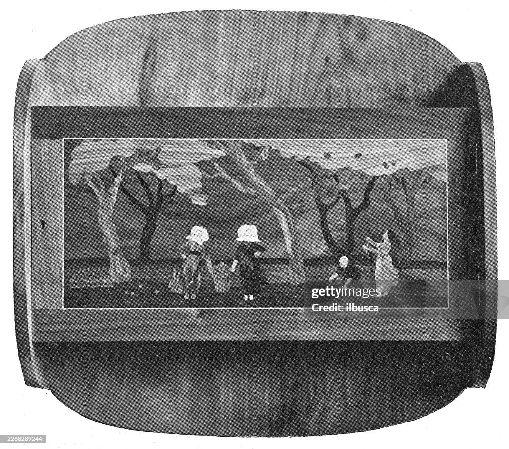 Inlaid Cupboard, by Mabel De Grey