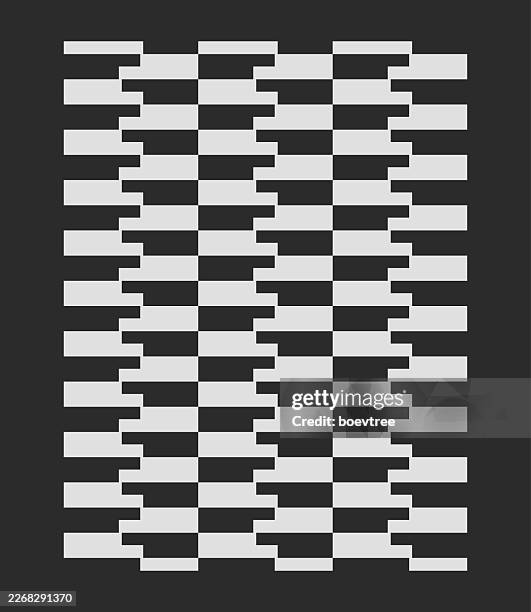 abstract black and white step stripe pattern seamless background - zebra pattern stock illustrations