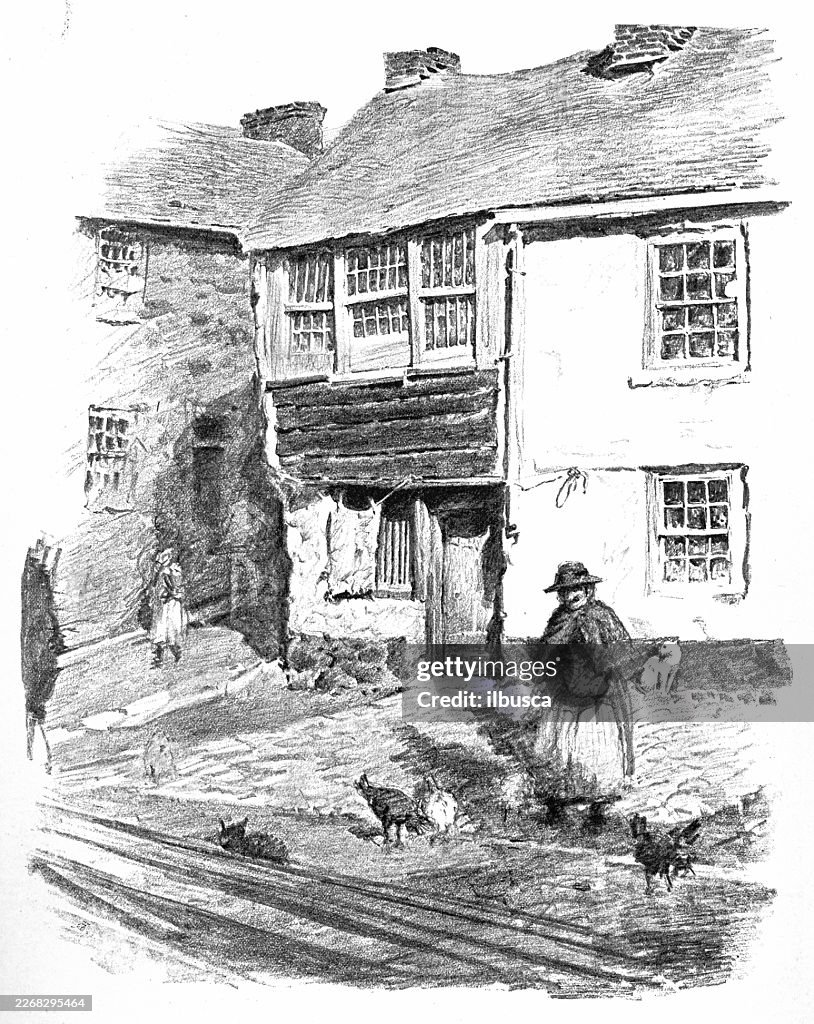 Sketch by R Morton Nance, St Ives, Cornwall