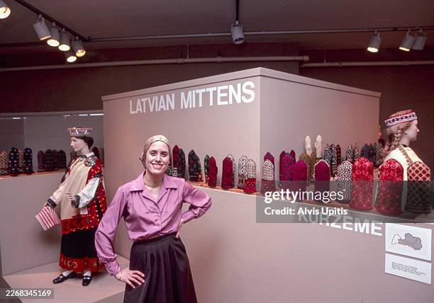 Lizbeth L. Upitis curator and author of LATVIAN MITTENS show held at Goldstein Gallery, University of Minnesota Feb/March 1982.