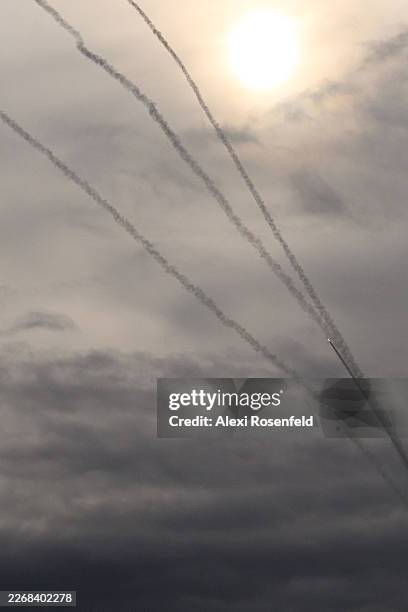 Interceptor Rockets 2,253 Iron Dome Missile Photos & High Res Pictures - Getty Images