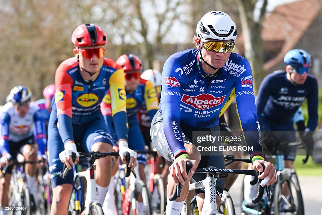 Dutch Rider Alpecin-Premier Tech's Dutch rider Mathieu van der Poel competes ...