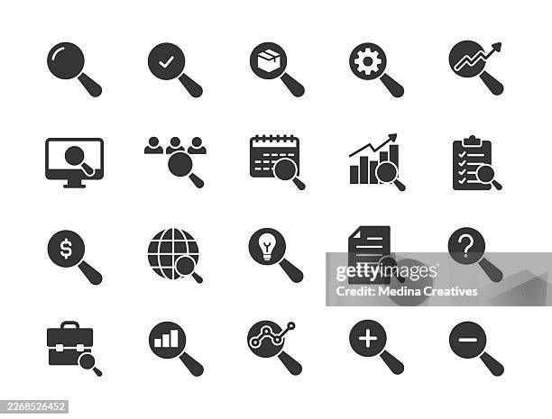 search icons - glyph solid series icon - looking backwards stock illustrations