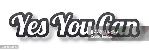 yes you can - 3d text with shadow on white background - possible stock illustrations