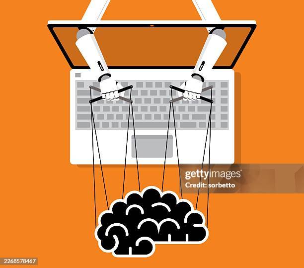 artificial intelligence - marionette - network - server technician stock illustrations