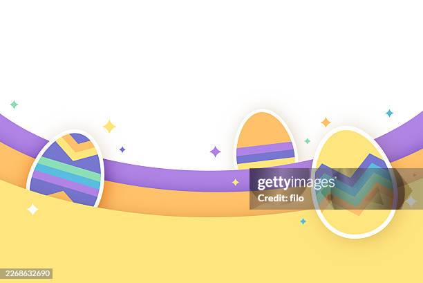 easter egg pastel color abstract modern background - open field stock illustrations