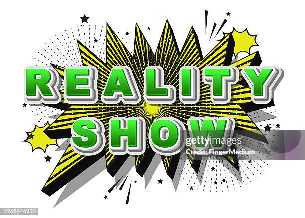 reality show speech bubble banner - reality show stock illustrations