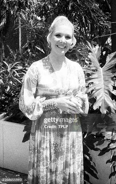 American actress Jacqueline Courtney poses for a portrait during the 1st Daytime Emmy Awards at Rockefeller Plaza in New York, New York, May 28, 1974.