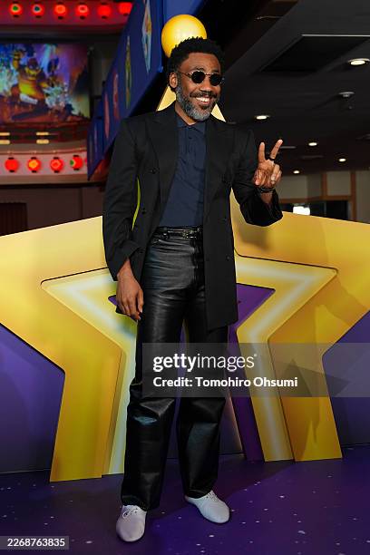 Donald Glover poses for a photo as Universal Pictures, Nintendo and Illumination present the premiere of "The Super Mario Galaxy Movie" at Minamiza...