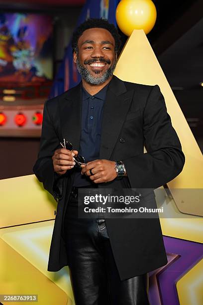 Donald Glover poses for a photo as Universal Pictures, Nintendo and Illumination present the premiere of "The Super Mario Galaxy Movie" at Minamiza...