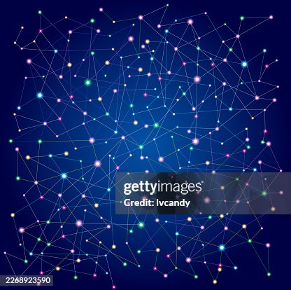 Network node background Network node background
