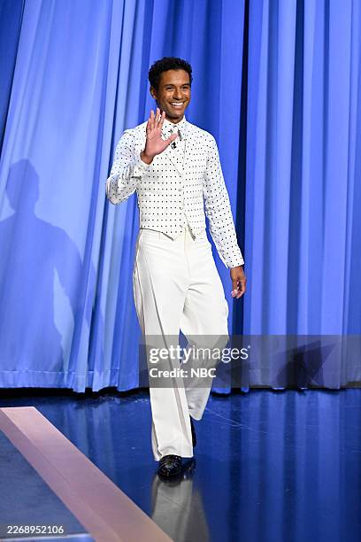 Episode 2277 -- Pictured: Singer, dancer, & actor Jaafar Jackson arrives on Thursday, April 2, 2026 --