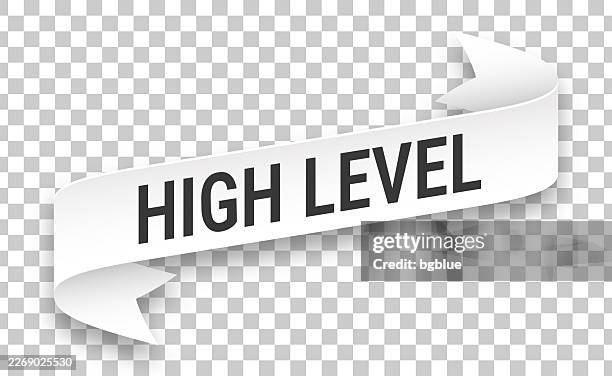 high level - 3d banner on transparent background - high level bridge stock illustrations