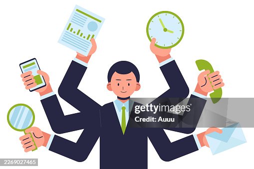Multitasking concept Multitasking concept