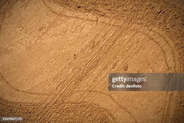 blank empty messy scratched grooved mud brown vector background like stone concrete plastered abrasive friction wall, tilled or ploughed field textured land with scratches, lines, grooves etched randomly at the edges and the centre - wall corner stock illustrations