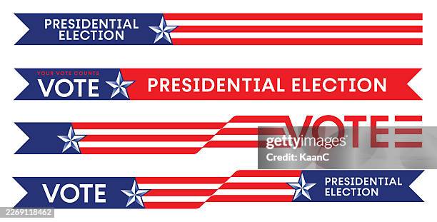 us presidential elections banner stock illustration - election poster stock illustrations
