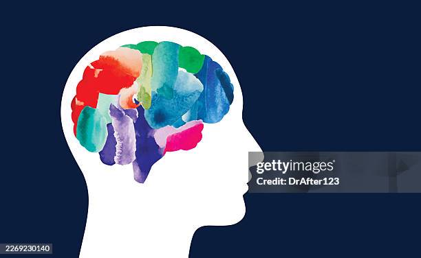 inside creative mind - creative director stock illustrations