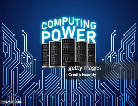 Computing power concept Computing power concept