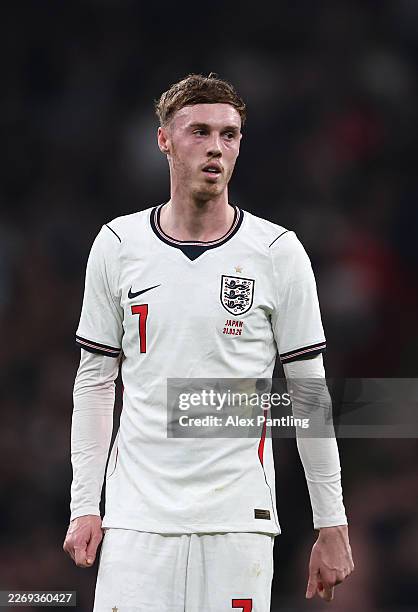 Cole Palmer of England during the international friendly match between England and Japan at Wembley Stadium on March 31, 2026 in London, England.