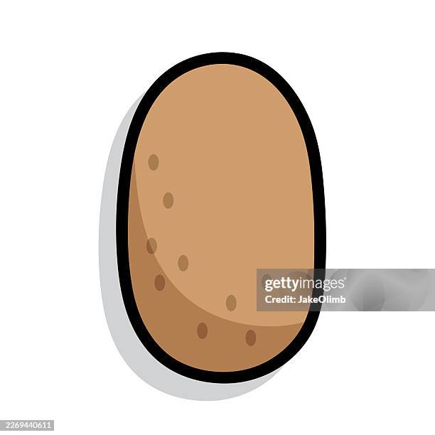potato doodle 6 - brown university stock illustrations