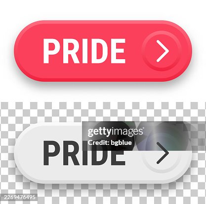 Pride - 3D click web buttons on blank background Pride - 3D click web buttons on blank background