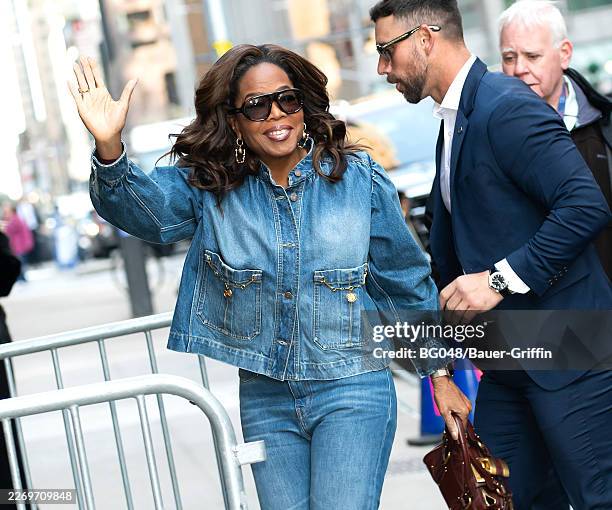 Oprah Winfrey is seen on April 07, 2026 in New York City.