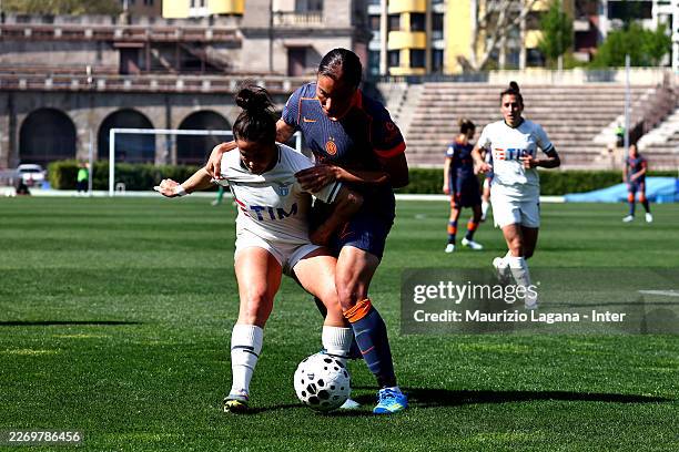 Haley Bugeja of FC Internazionale Women in action during the Serie A Women match between FC Internazionale Women and SS Lazio Women at Arena Civica...