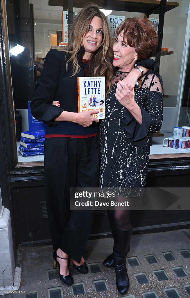 Lette Jemima Khan and Kathy Lette attend the launch of Kathy Lette's new ...