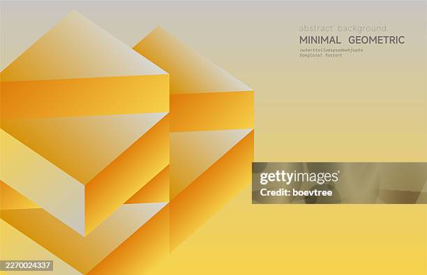 3d model cover technology background - solid orange gradient stock illustrations