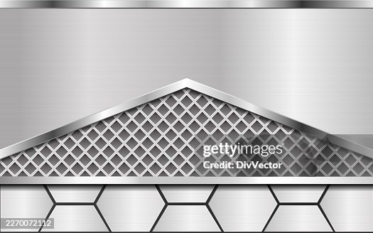 Silver vector metallic design background Silver vector metallic design background