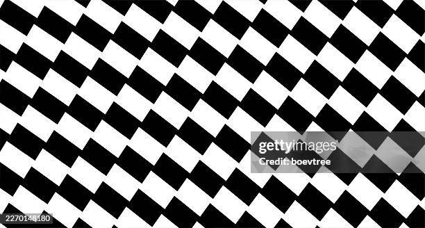 flowing black and white checked chess board pattern - checkered flag background stock illustrations