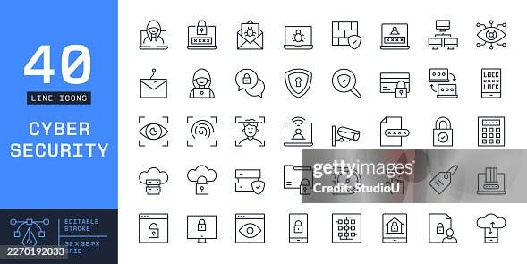 Cyber Security Icon Set Cyber Security Icon Set