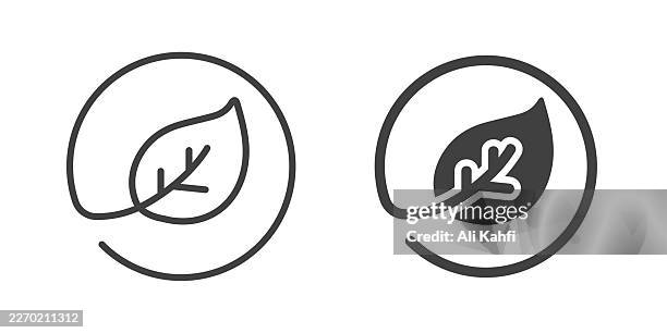 eco mode thin line and glyph solid icon. editable stroke and perfect pixel isolated on transparent background - cold weather workout stock illustrations