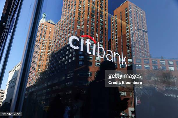 Signage at a Citibank branch in New York, US, on Wednesday, April 8, 2026. Citigroup Inc. Is scheduled to release earnings figures on April 14....