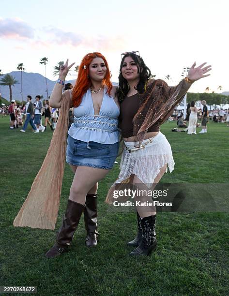 Festivalgoers at the 2026 Coachella Valley Music And Arts Festival - Weekend 1 - Day 1 on April 10, 2026 in Indio, California.
