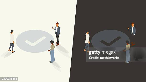 checkmark empty state - dimensional accuracy stock illustrations